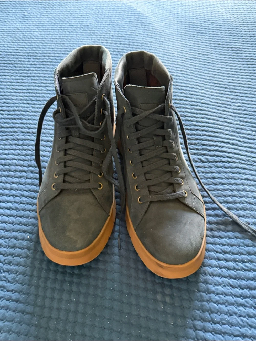Cole Haan Men’s Navy Blue Nubuck High Top Sneakers Size 10